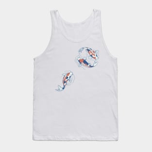 Koi Lake Traditional Japanese Minimalist by Tobe Fonseca Tank Top